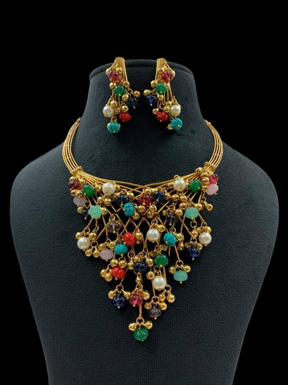 Aura Designer Statement Necklace Set