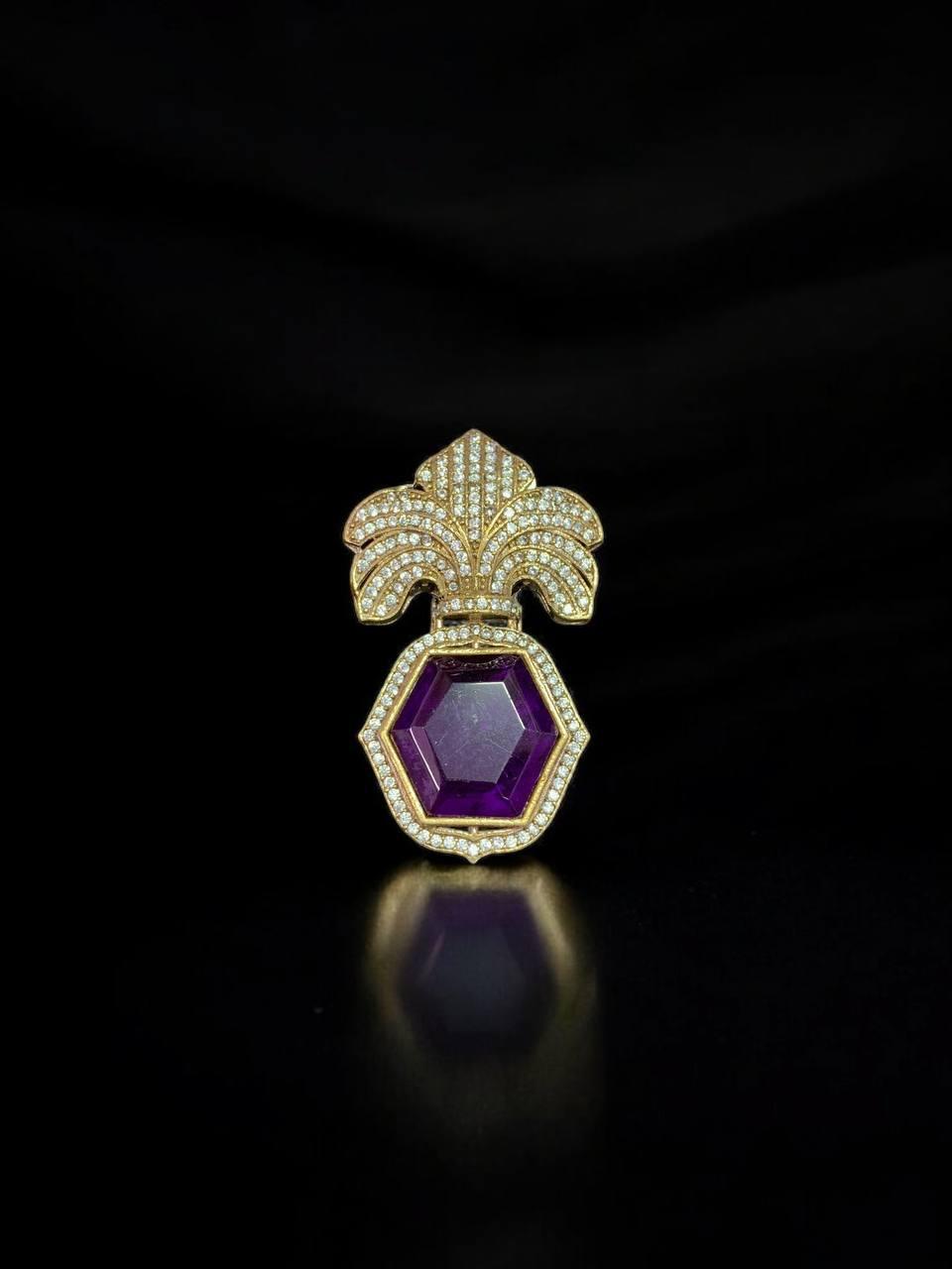 Azure Royale Purple Brooch